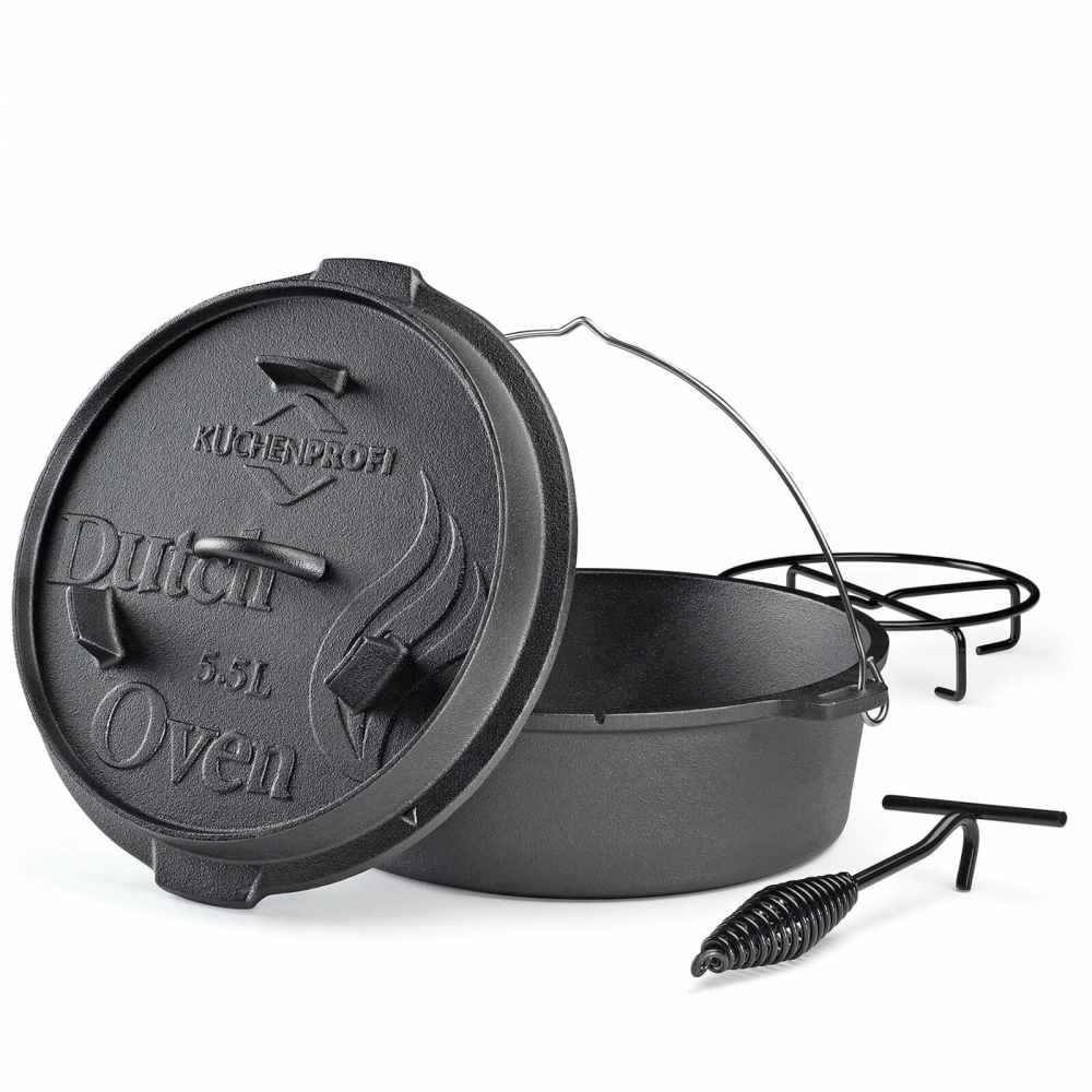 Küchenprofi Dutch Oven Gusseisen. Auswahl 30cm.