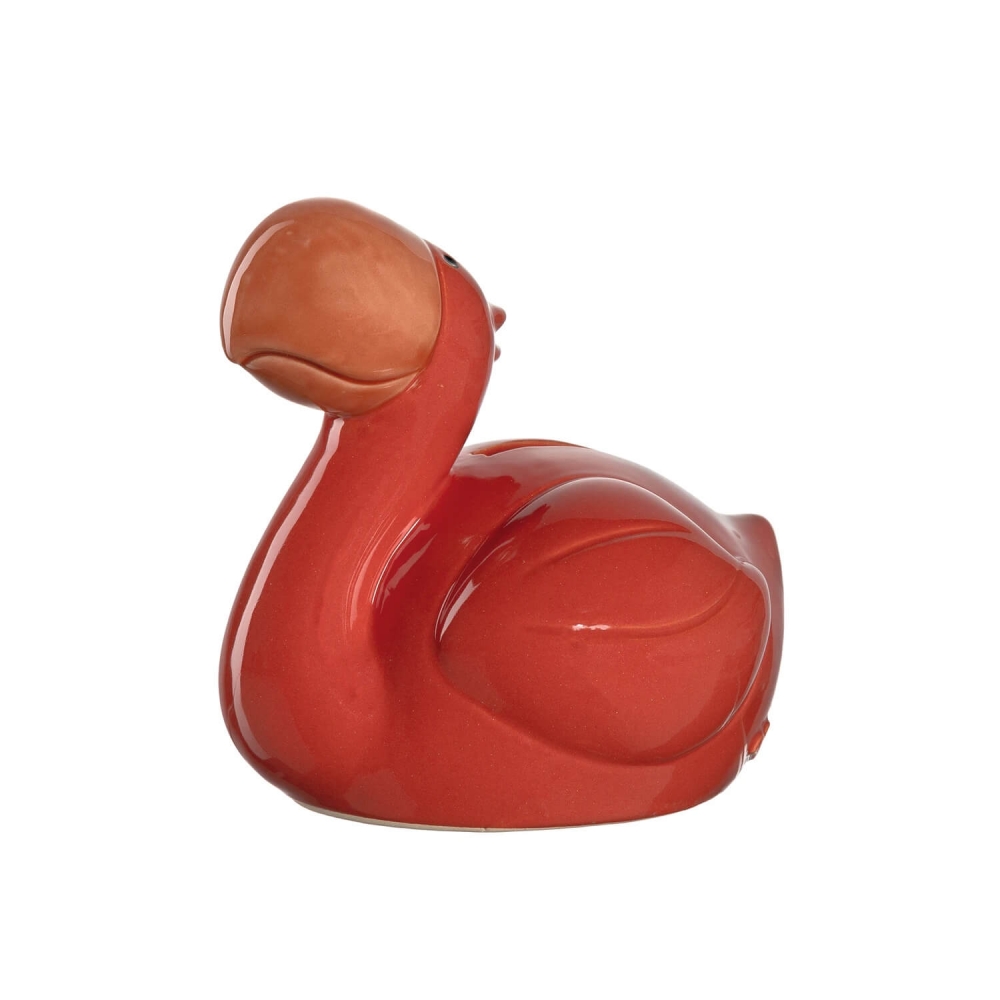 Leonardo 12cm Spardose rot Flamingo BAMBINI 039196 Hauptbild