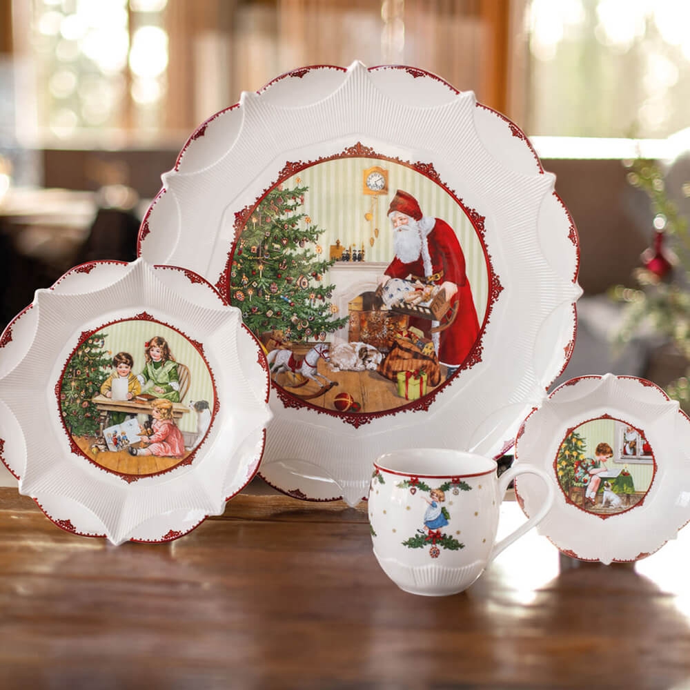 Villeroy und Boch 29x19x5,5cm Schale oval groß Toy's Fantasy Santa und Kinder Beispiel