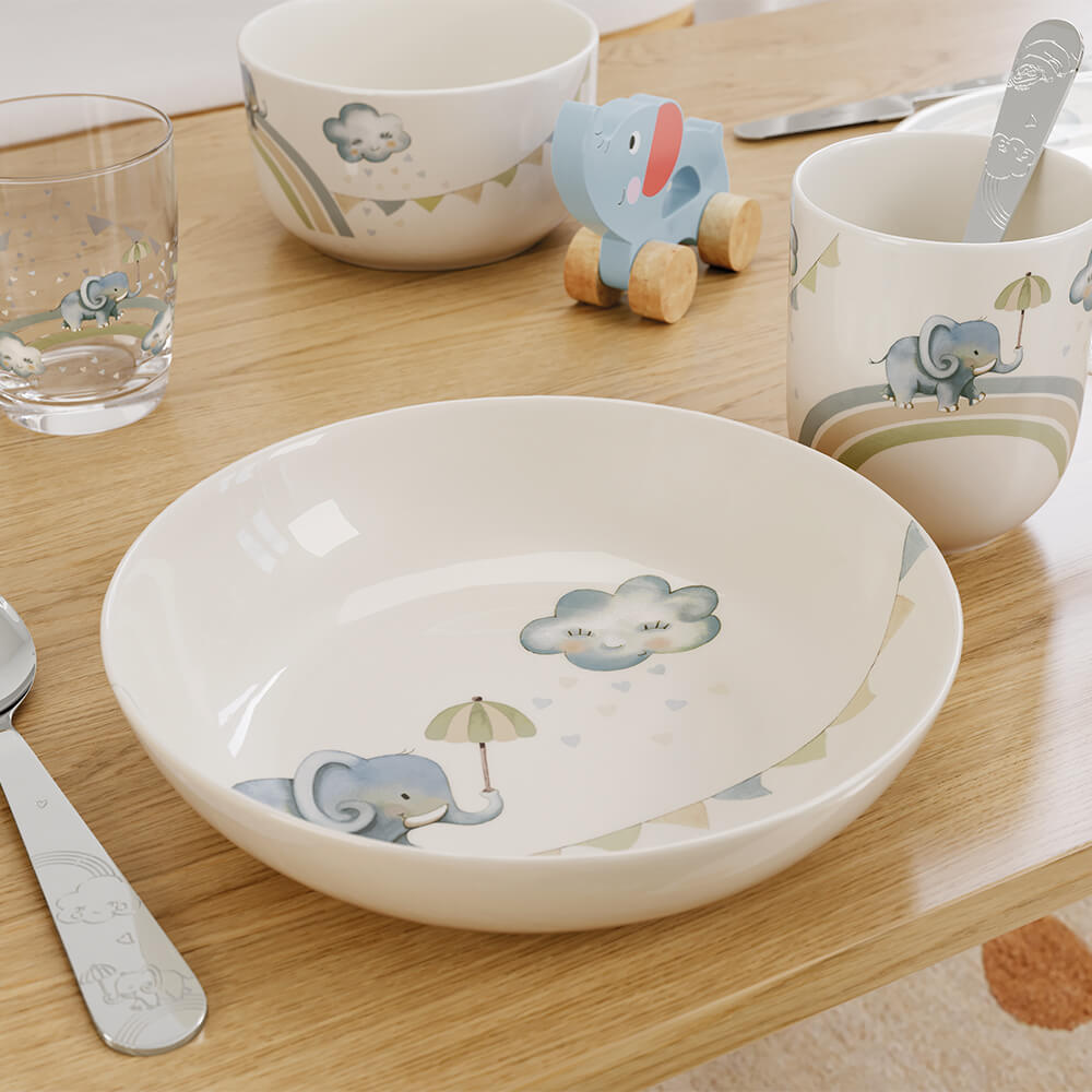 Villeroy & Boch Kinder-Suppenteller Walk like an Elephant. Stimmungsbild.