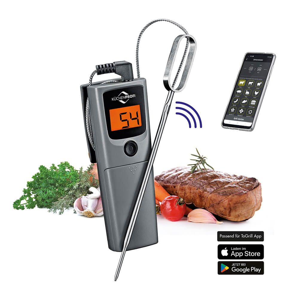 Küchenprofi Bratenthermometer und Grillthermometer SMART BBQ. Detailbild.