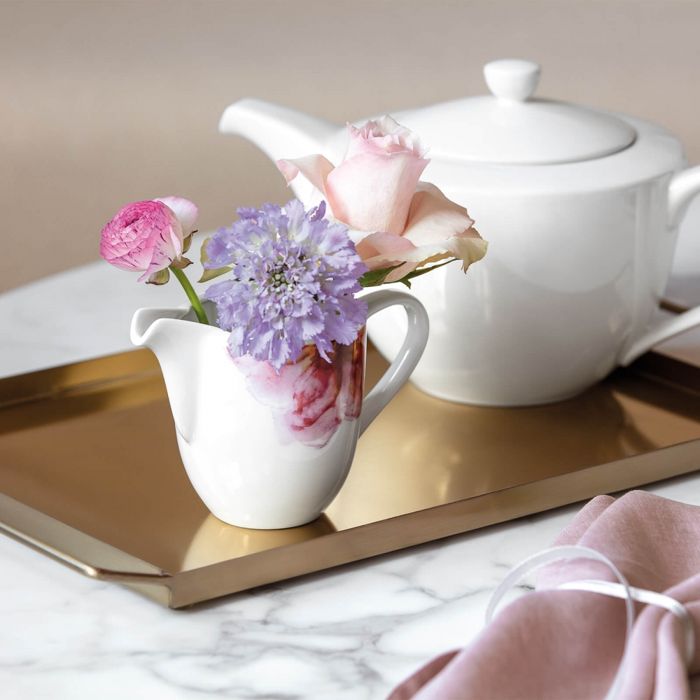 Villeroy & Boch Milchkaennchen 6 Personen Rose Garden. Stimmungsbild.