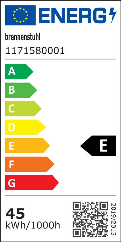 Brennenstuhl Arbeitsstrahler LED DINORA 5050. Energy Label.