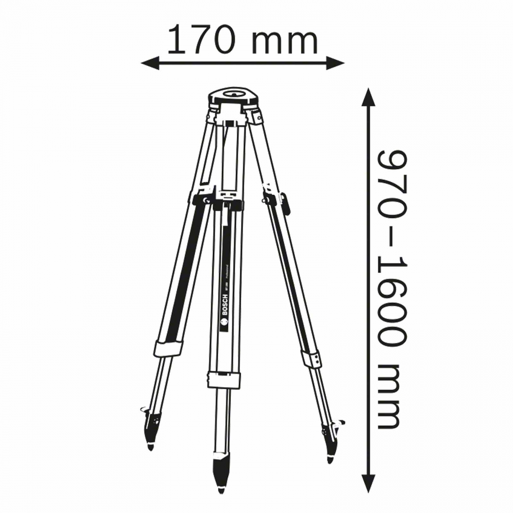 Bosch Baustativ BT 160 Zeichnung