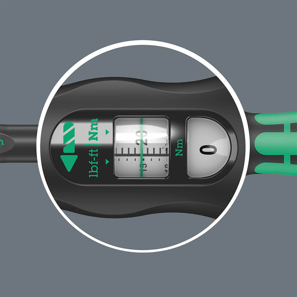 Wera Drehmomentschlüssel Click-Torque C3 1/2 Zoll 40-200Nm. Detailbild.