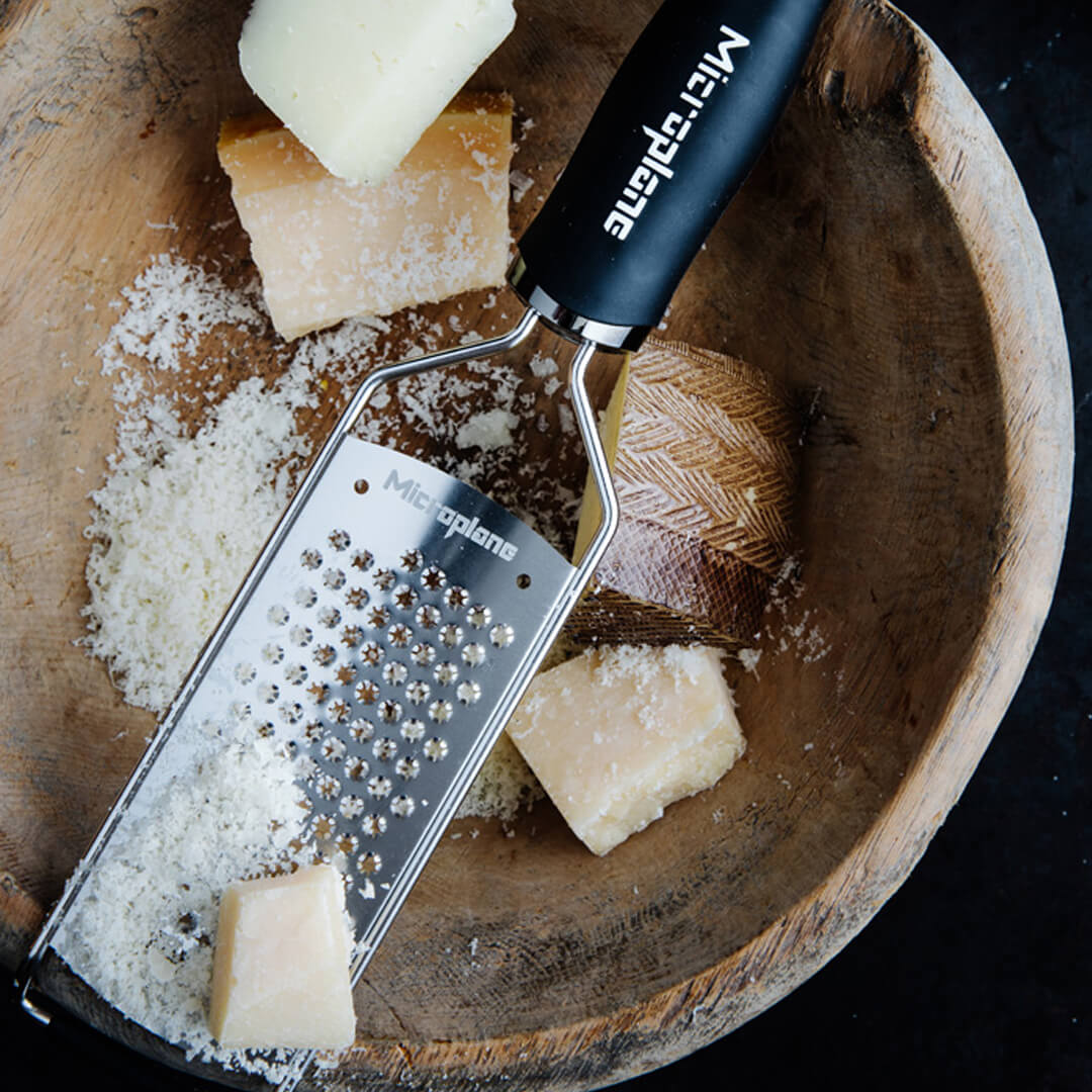 Microplane Küchenreibe Gourmet Sternenklinge. Stimmungsbild.