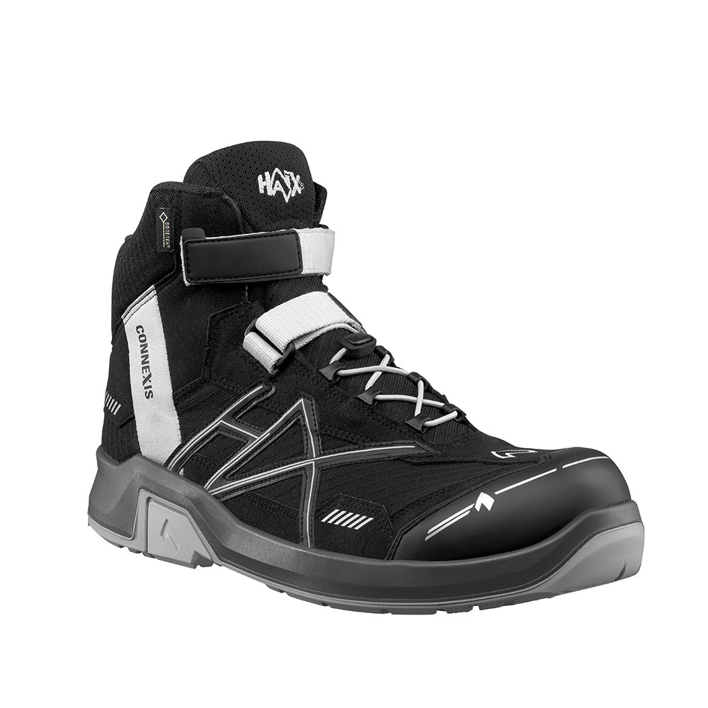 Haix CONNEXIS 630008 Safety GTX S3 Sicherheitsschuh mid black-silver Größenauswahl