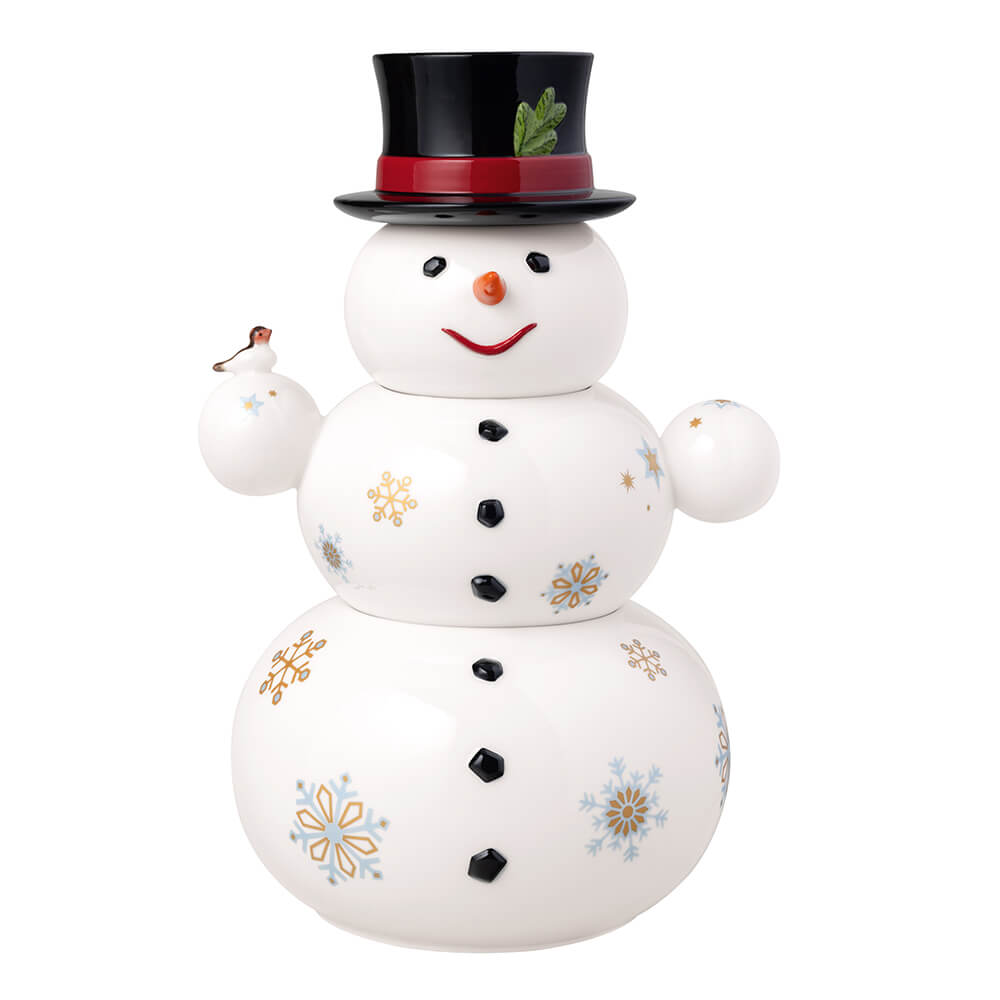 Villeroy & Boch Schneemann Dose Christmas Toys Memory. Detailbild.