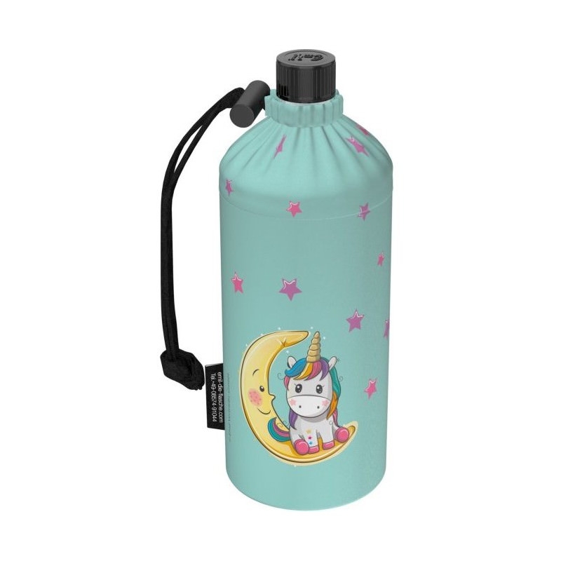 Emil die Flasche 0,4 Liter Trinkflasche mit Isolierung und Flaschenbeutel - Unicorns/Einhorn