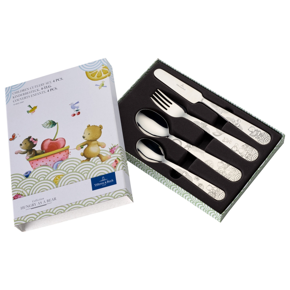 Villeroy & Boch Kinderbesteckset 4-teilig Hungry as a Bear