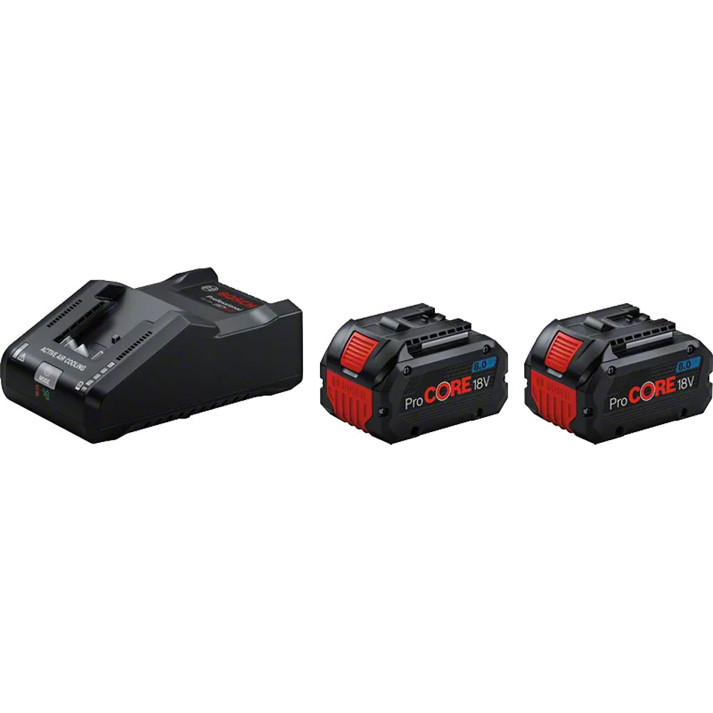 Bosch Starter-Set 2x ProCORE 18V 8Ah GAL18V-160. Hauptbild.