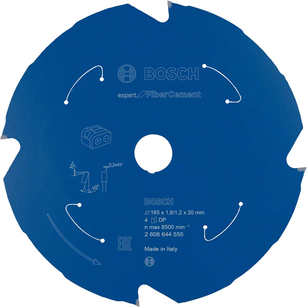 Bosch Kreissägeblatt EX FC H 165x1,8-1,2x20 4 Zähne