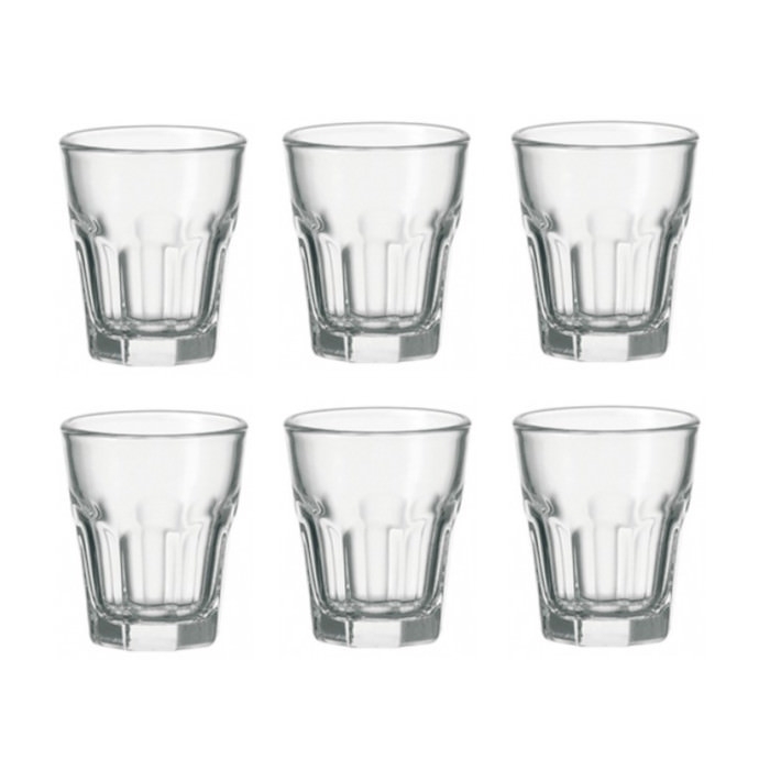 Leonardo 6er Set Glas 50ml Stamper Rock Saftglas Wasserglas