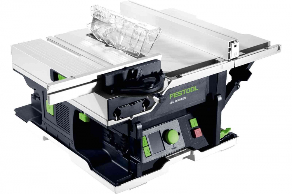 Festool Akku-Tischkreissäge CSC SYS 50 E BI-Basic. Detailbild.
