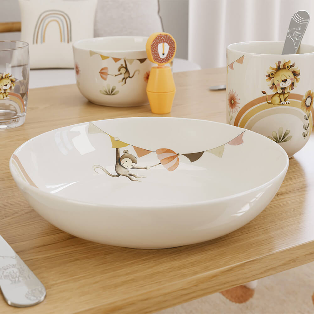 Villeroy und Boch Kinder-Suppenteller Roar like a Lion. Stimmungsbild.