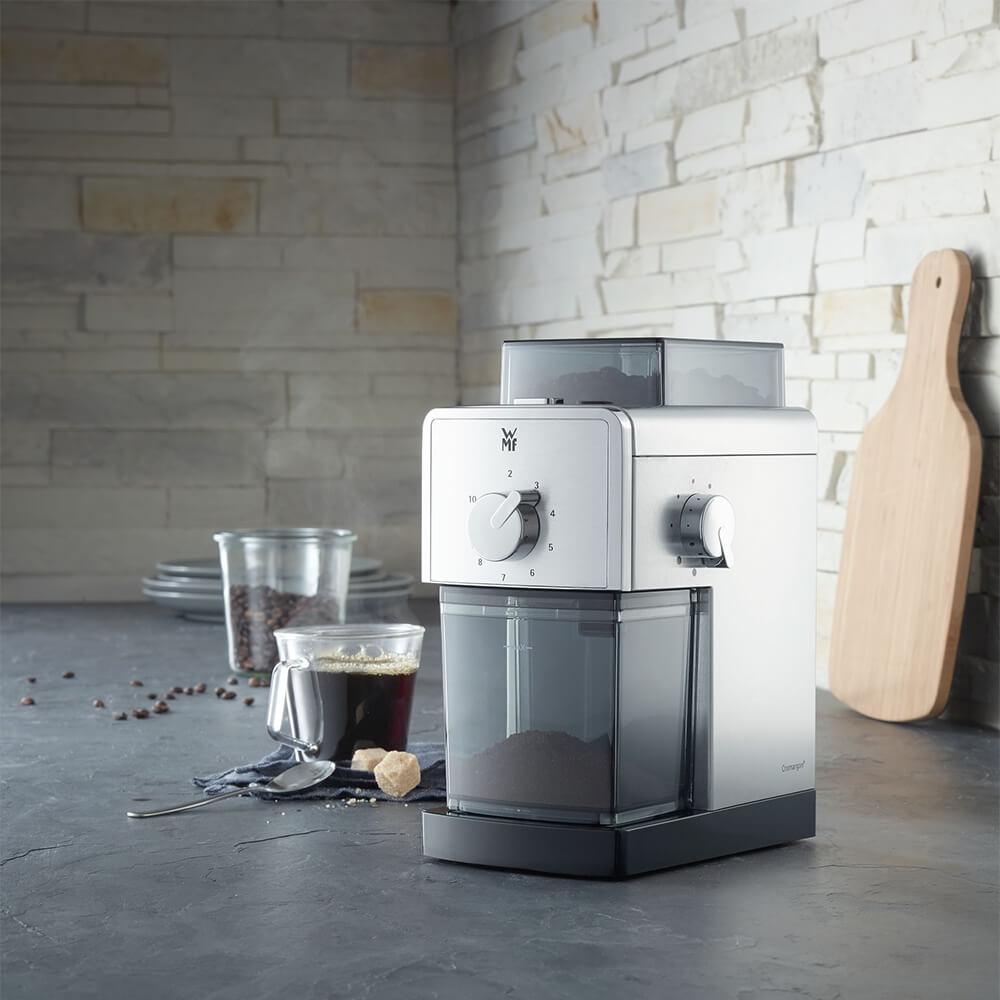 WMF Kaffeemühle Stelio Edition elektrisch. Stimmungsbild.