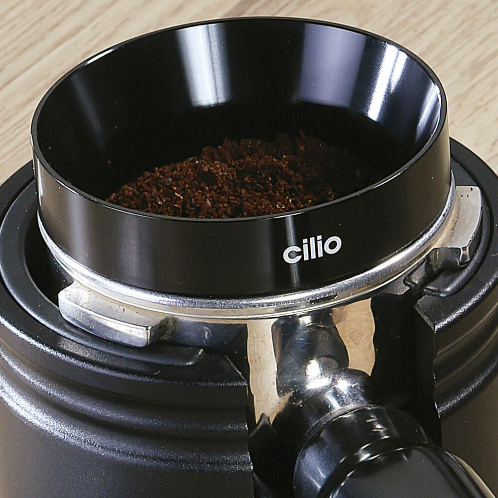 Cilio Barista Dosierring 58mm. Detailbild.