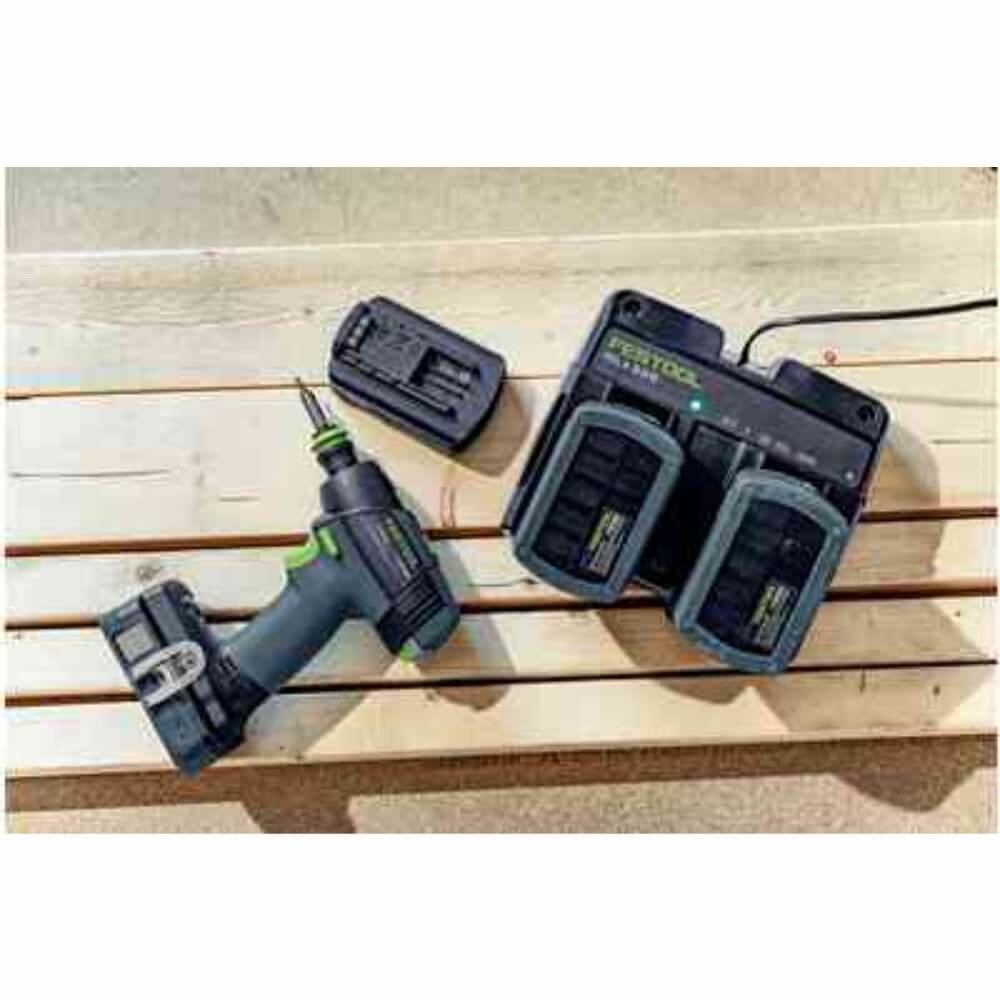 Festool Schnellladegerät TCL 6 DUO. Stimmungsbild.