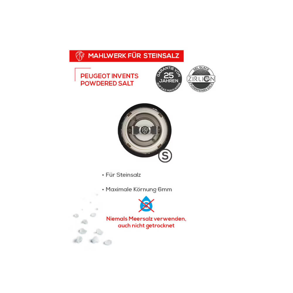 Peugeot Mühlenset elektrisch Coffret Line Limited. Zirkonia Mahlwerk.