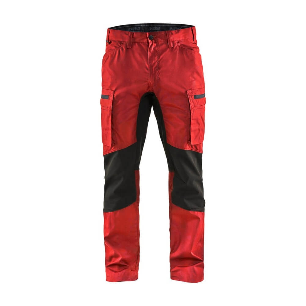 Blakläder 145918455699 Service Bundhose Stretch Arbeitshose lang Rot Schwarz