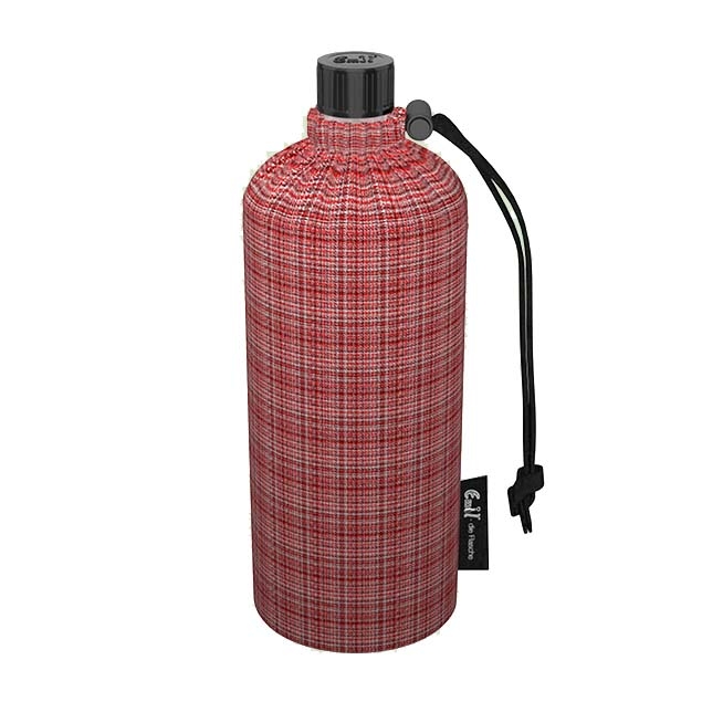 Emil die Flasche 0,4 Liter Trinkflasche mit Isolierung und Flaschenbeutel BIO Genova