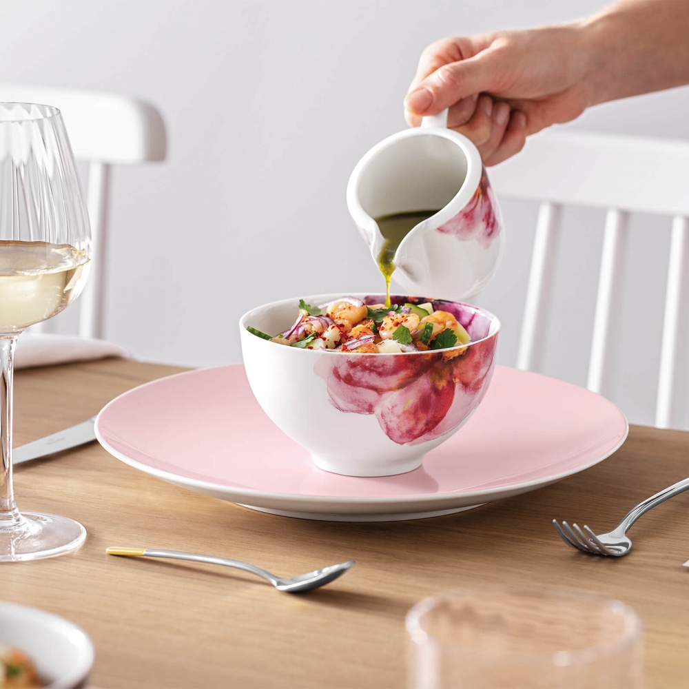 Villeroy & Boch Milchkaennchen 6 Personen Rose Garden. Detailbild.