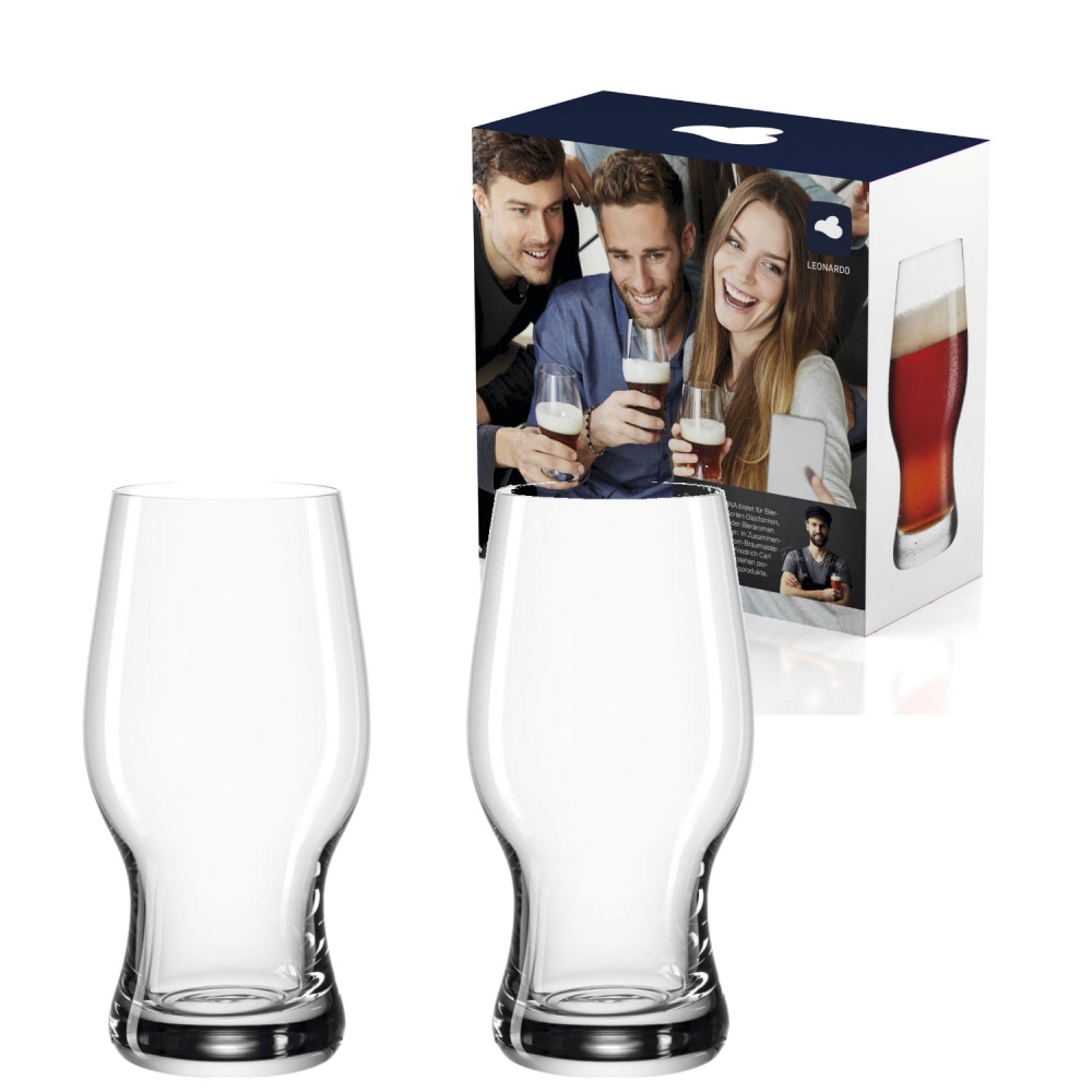 Leonardo Bierglas Set 2-tlg. Taverna Craftbier. Auswahlbild 0,5 Liter.