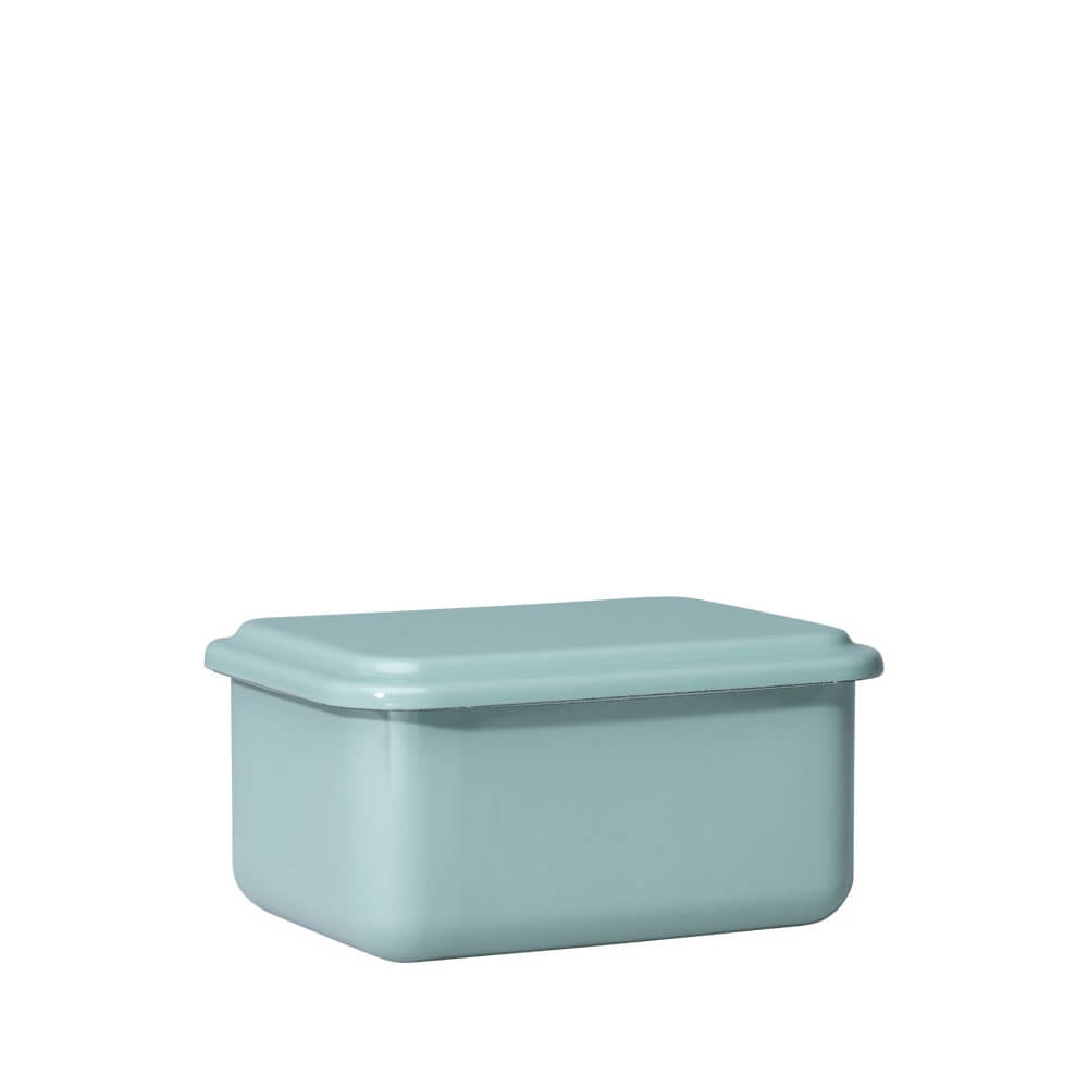 Riess Vorratsbehälter Premium Emaille 15x11x7cm Salbeigrün.