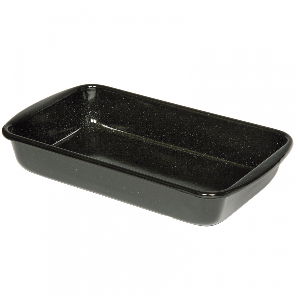 Riess 0434-022 Auflaufform 32x19x6cm Profi Emaille schwarz 