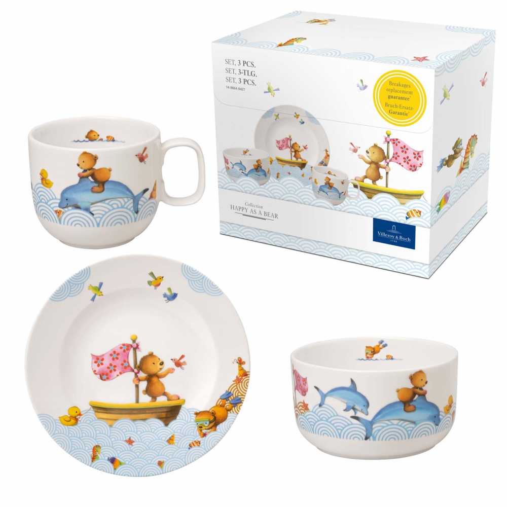 Villeroy & Boch 250ml Tasse Happy as a Bear Porzellan. Produktbild.