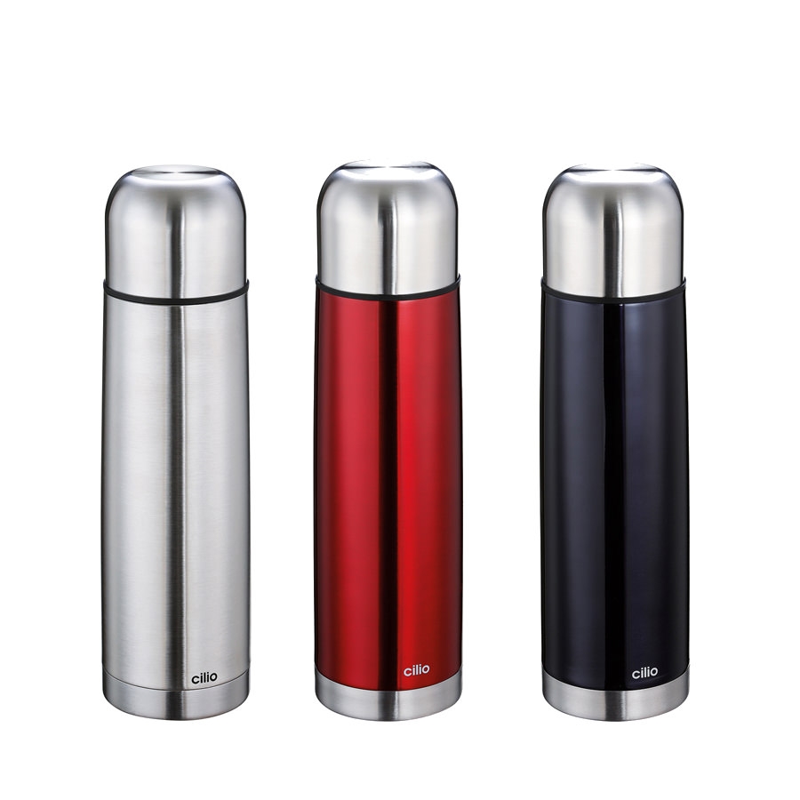 Cilio 750ml Isolierflasche mit Trinkbecher nach Farbauswahl