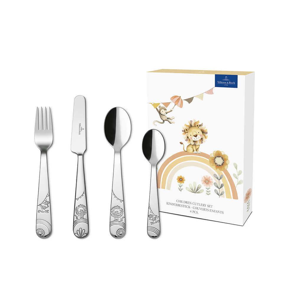 Villeroy & Boch Kinderbesteck Roar like a Lion 4-teilig. Hauptbild.