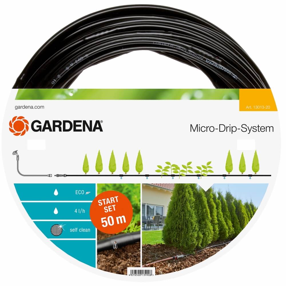 Gardena 1395-20 Tropfrohr unterirdisch 50m Verbinder und Endstück