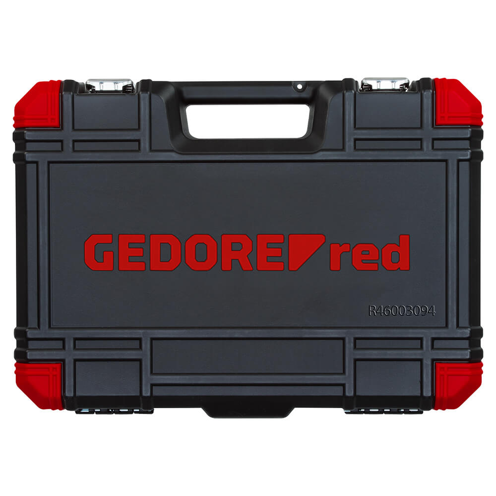 Gedore Steckschlüssel-Satz 1/4 und 1/2 94-teilig. Koffer.