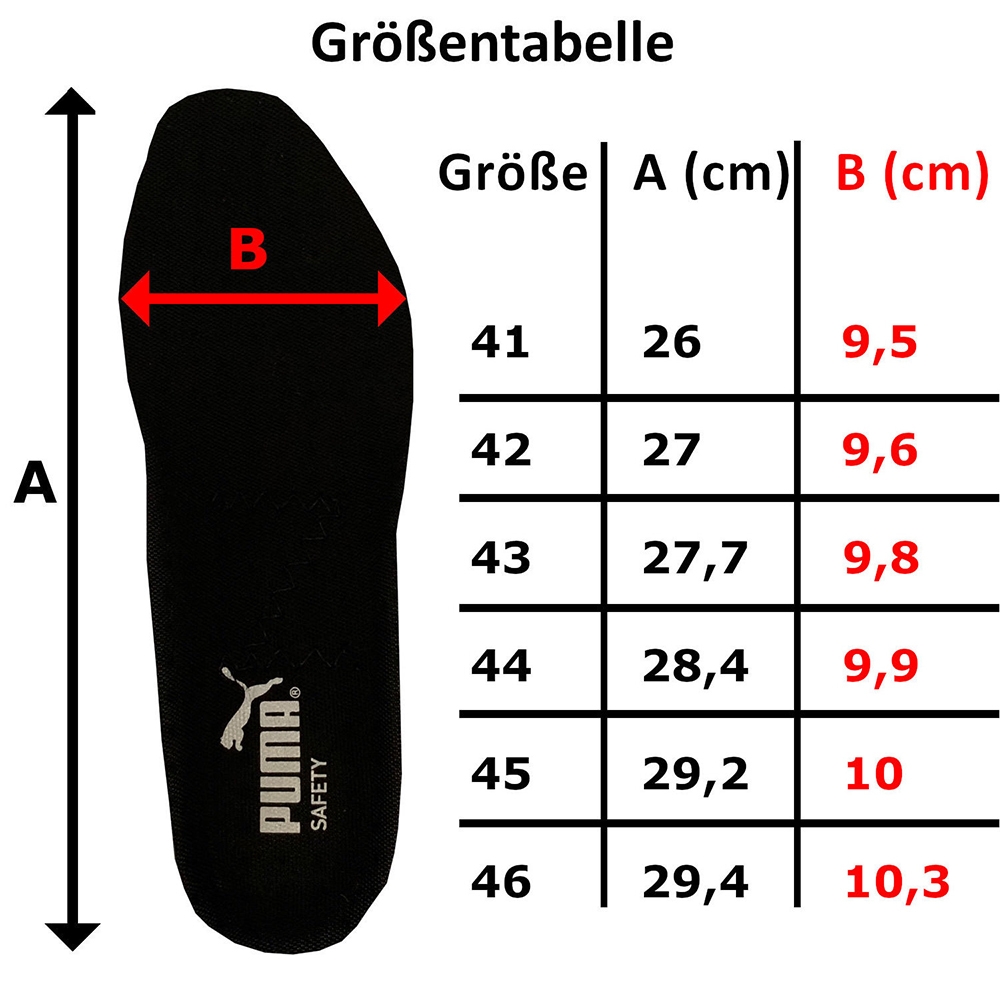 Puma größentabelle online