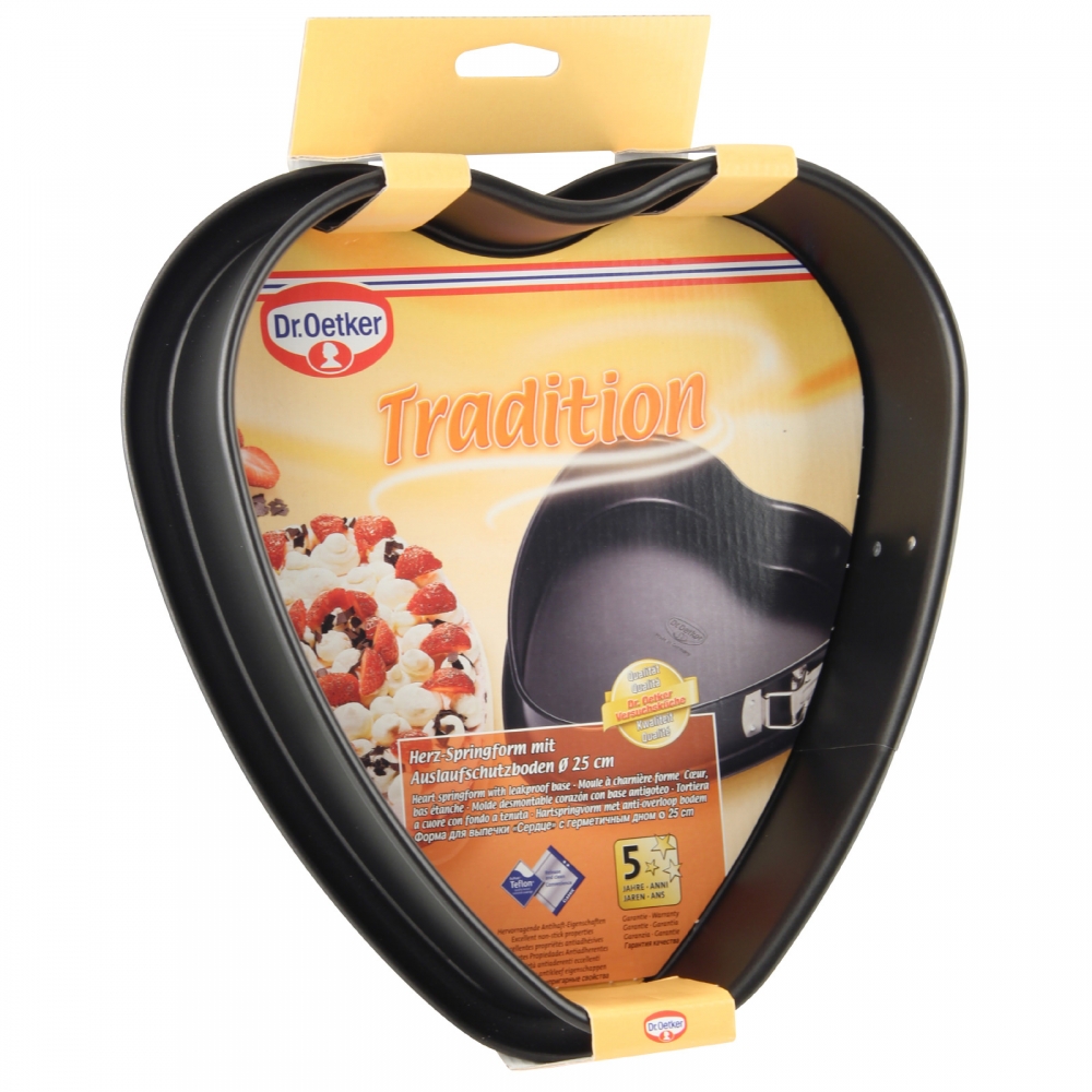 Dr. Oetker 1479 Tradition Herz-Springform mit Auslaufschutzboden