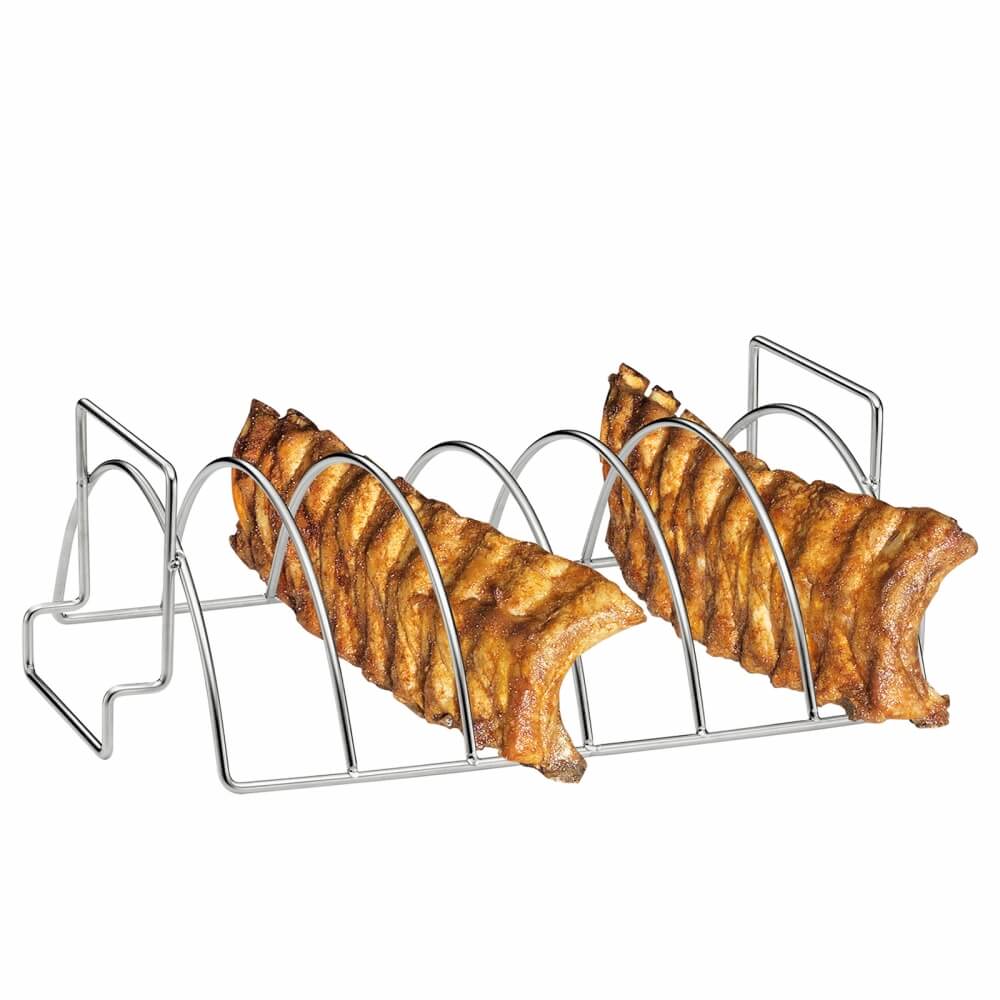 Küchenprofi 38cm Spareribs und Braten-Rack BBQ Edelstahl 1066532800