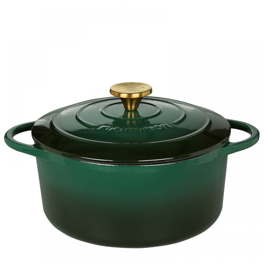 Küchenprofi Bratentopf rund Racing Green
