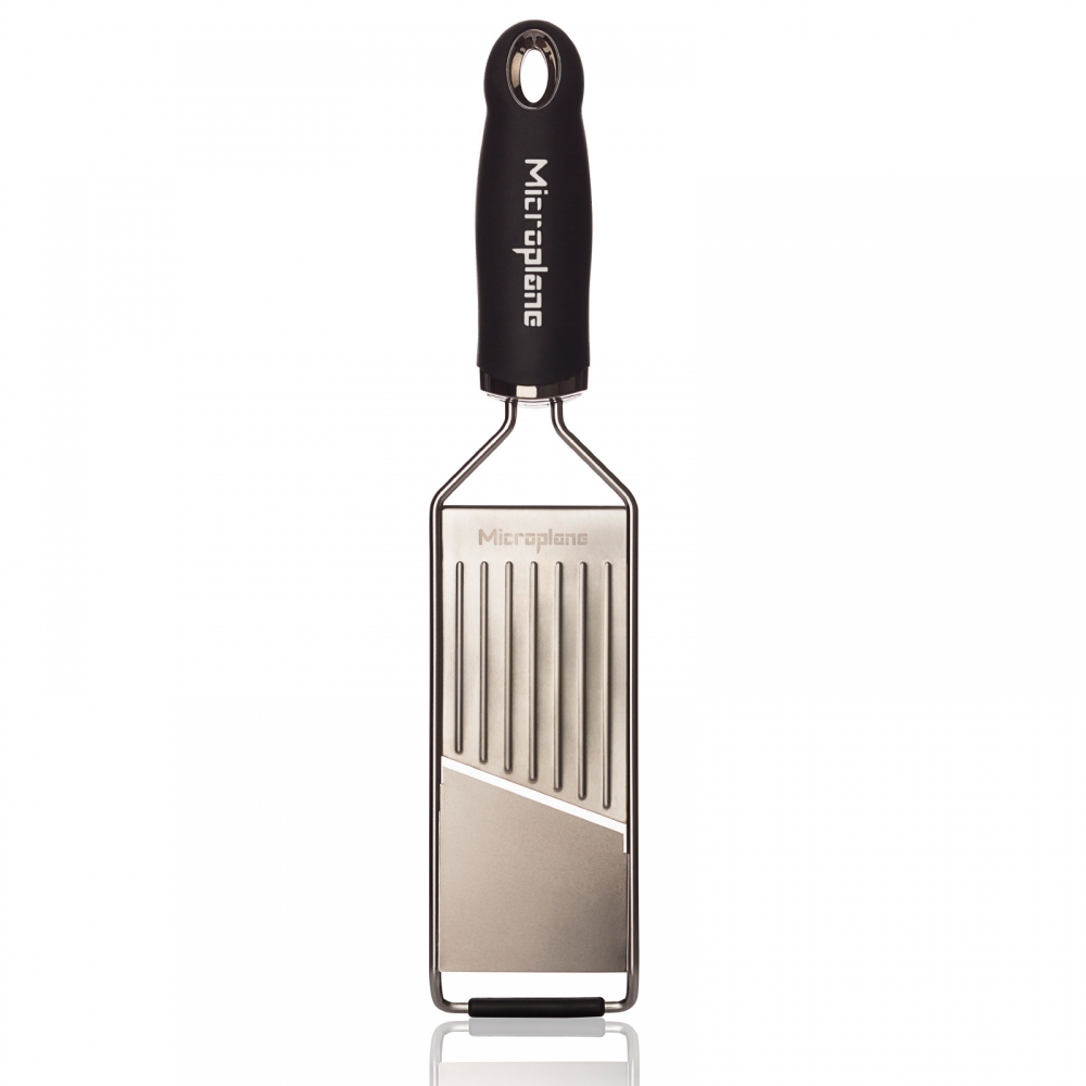 Microplane 45044 Gourmet Serie Profi Gemüsehobel schwarz Edelstahl