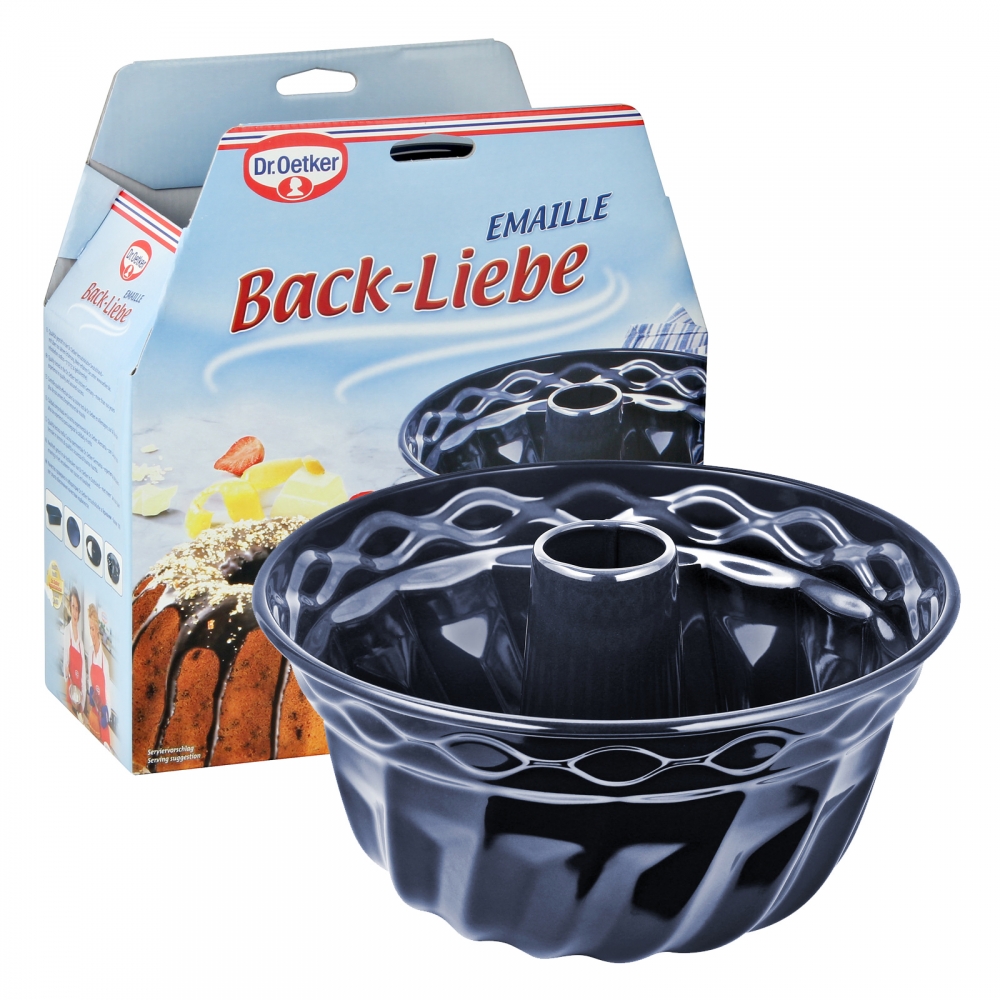 Dr Oetker 1116 24cm Back-Liebe Emaille Gugelhupfform 