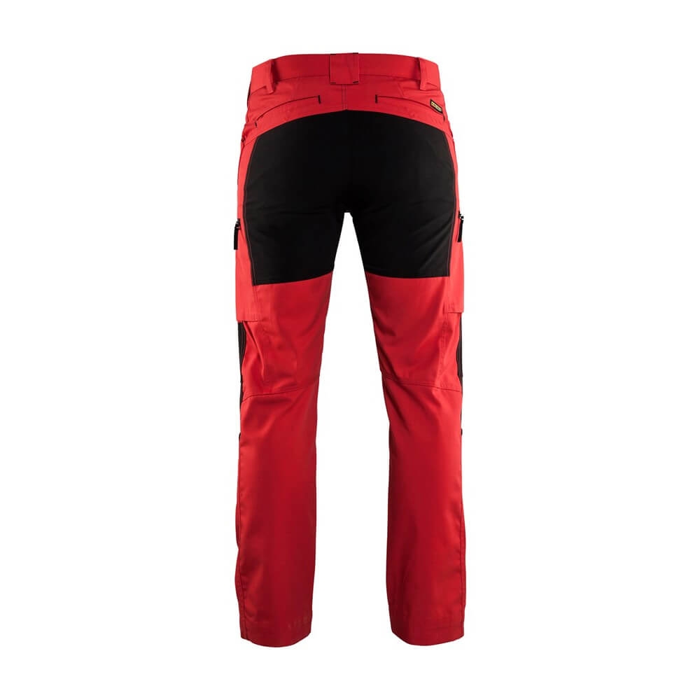 Blakläder 145918455699 Service Bundhose Stretch Arbeitshose lang Rot Schwarz
