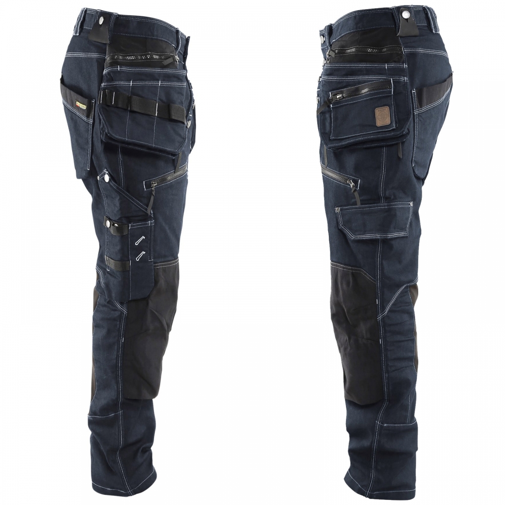 Blakläder 1999 1141 Handwerker low crotch Bundhose X1900 stretch Marineblau/Schwarz