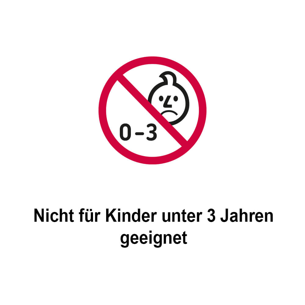 Nicht für Kinder unter 3 Jahren geeignet!