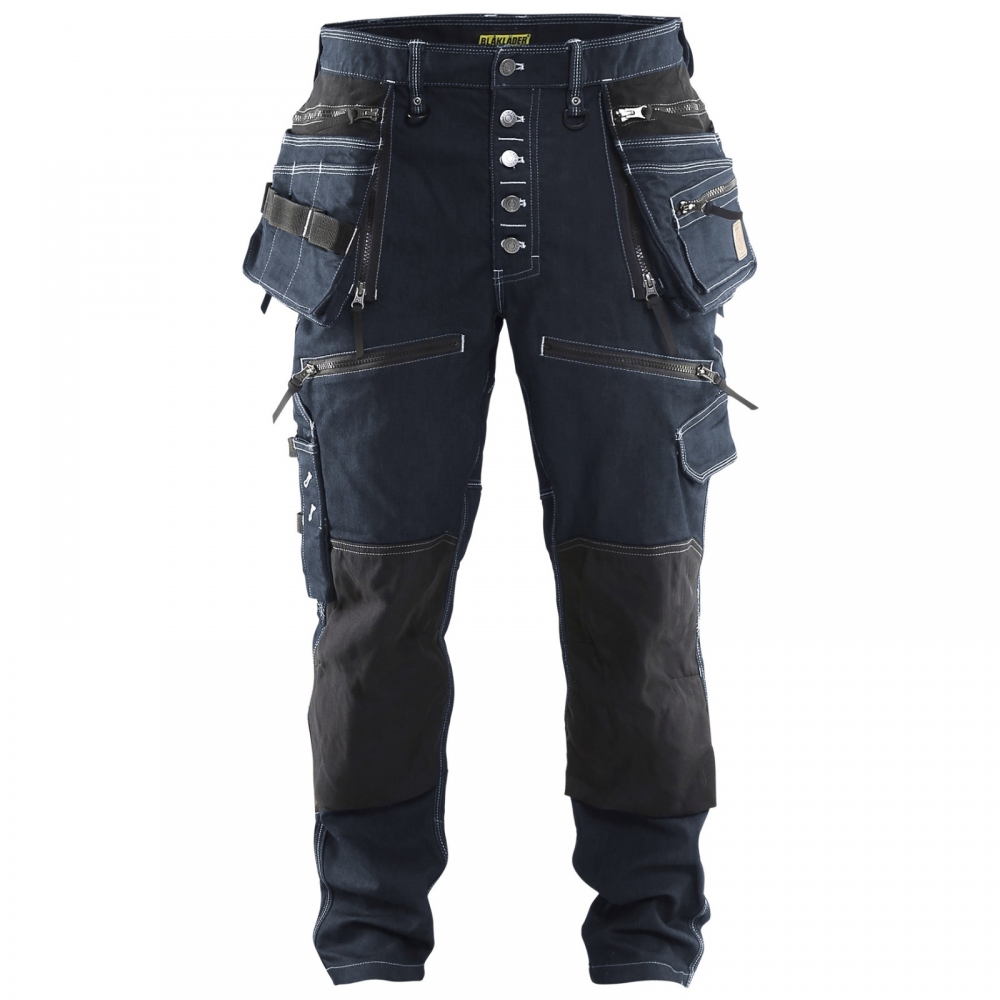 Blakläder 1999 1141 Handwerker low crotch Bundhose X1900 stretch Marineblau/Schwarz