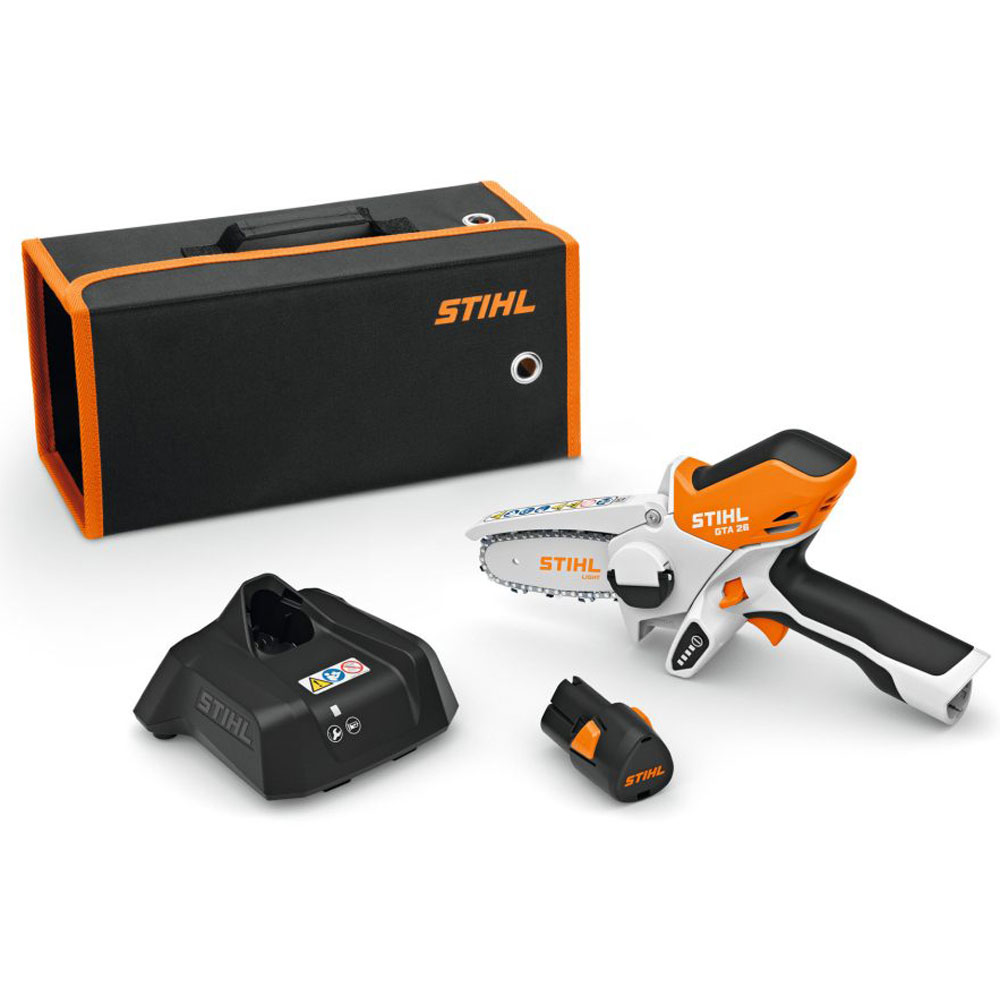 Stihl Akku Gehölzschneider GTA 26 – Set mit Akku und Ladegerät, kompakt und einsatzbereit