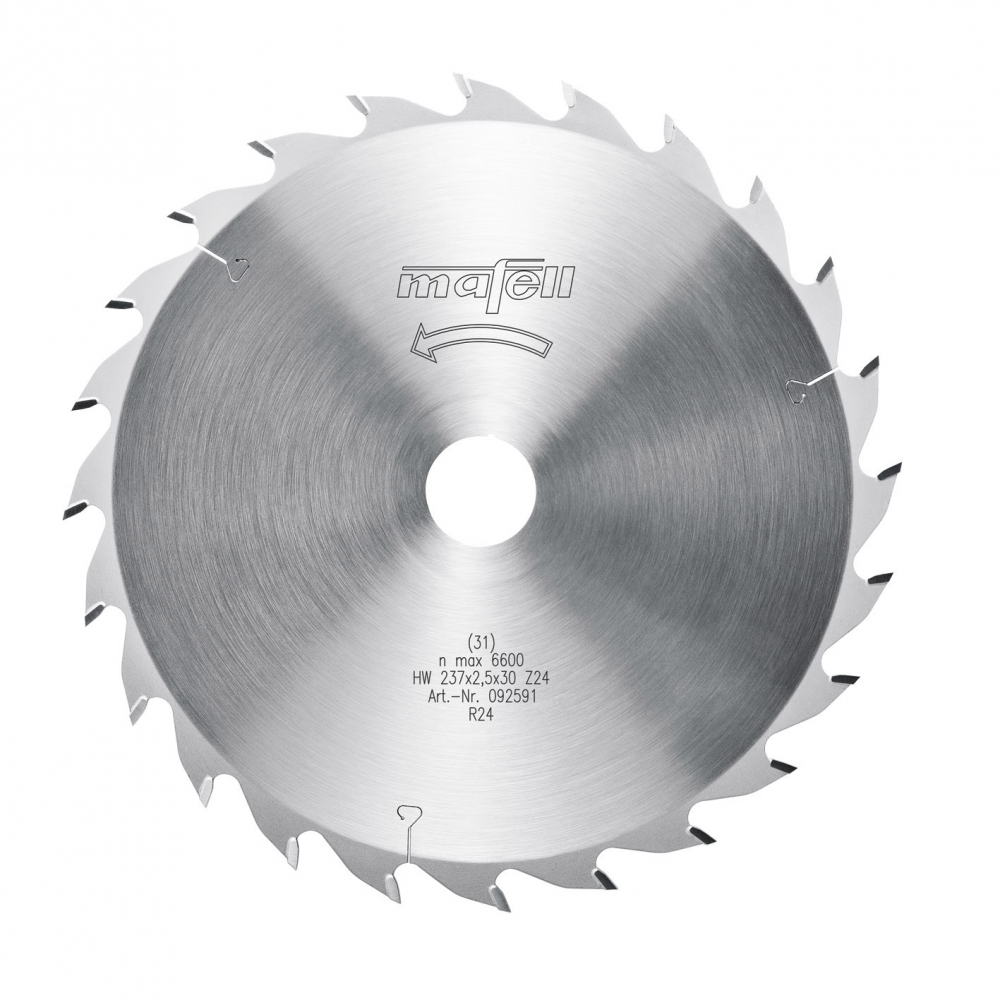 Mafell Sägeblatt-HM 237 x 1,8/2,5 x 30 mm Z 24 WZ für Längs- und Querschnitte 092591