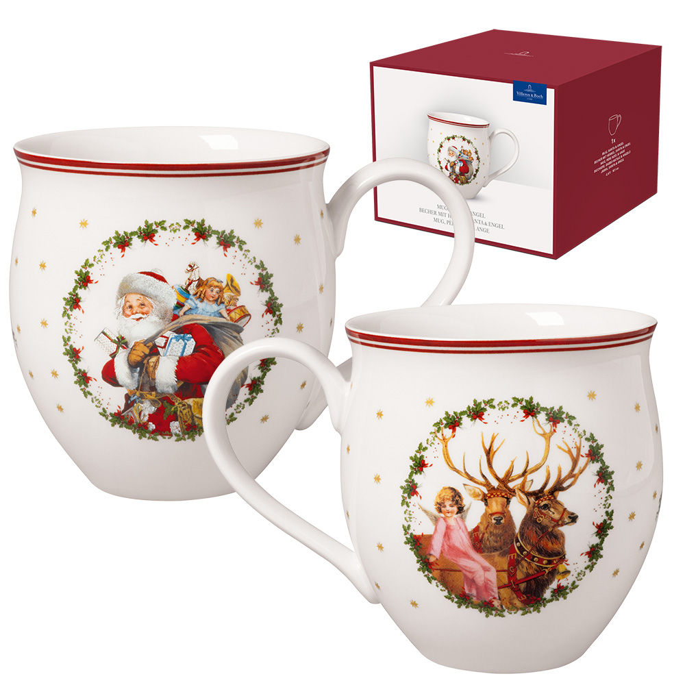 Villeroy und Boch Henkelbecher Toys Delight Santa und Engel. Hauptbild.