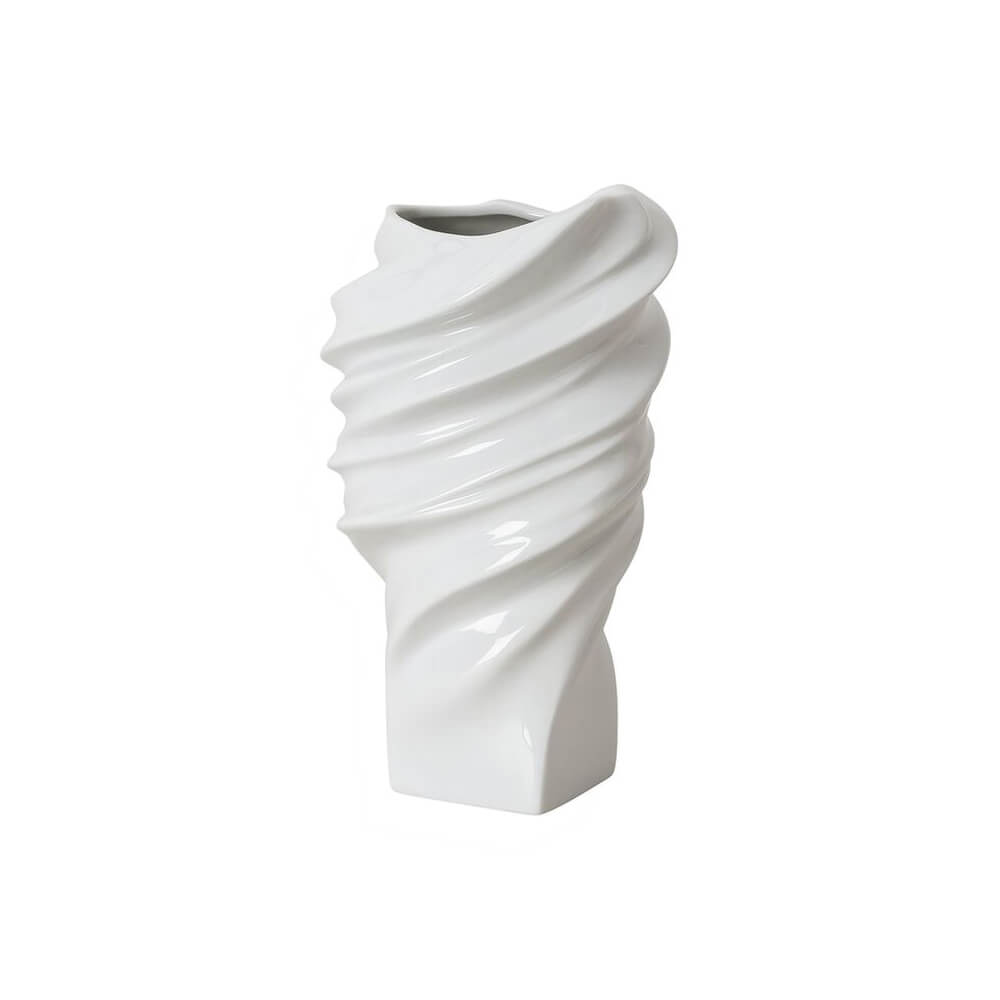 Rosenthal Midi Vase Squall 14cm Weiss matt. Detailbild. Rosenthal Midi Vase Squall 14cm Weiss matt. Detailbild.