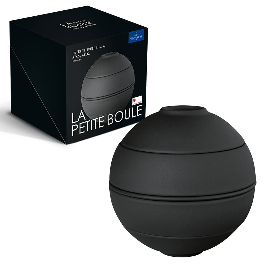 Villeroy & Boch La petite Boule Snacking-Set Schwarz. Hauptbild.