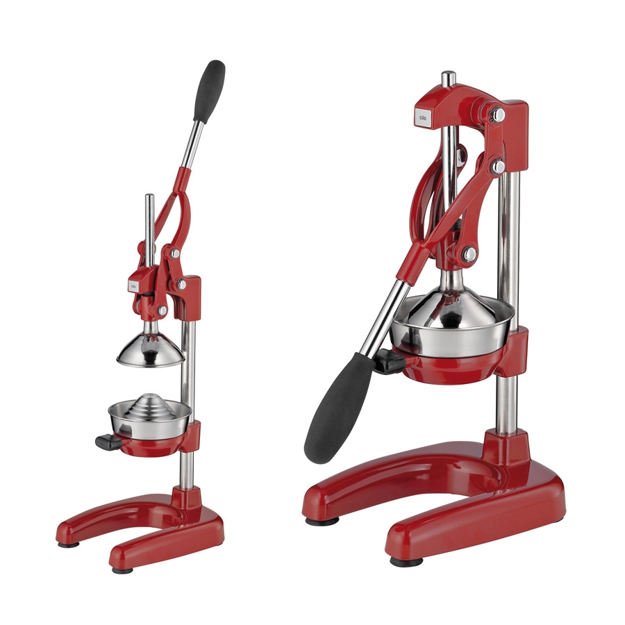 Cilio 43cm Profi Saftpresse Amalfi aus schwerem Metall. Farbe Rot.
